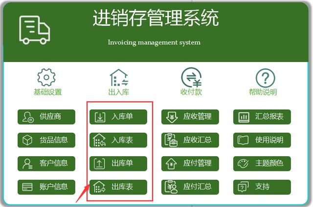 全自動Excel進(jìn)銷存管理系統(tǒng)，含庫存預(yù)警，可自動生成出入庫報表（庫存表自動進(jìn)銷存表格）