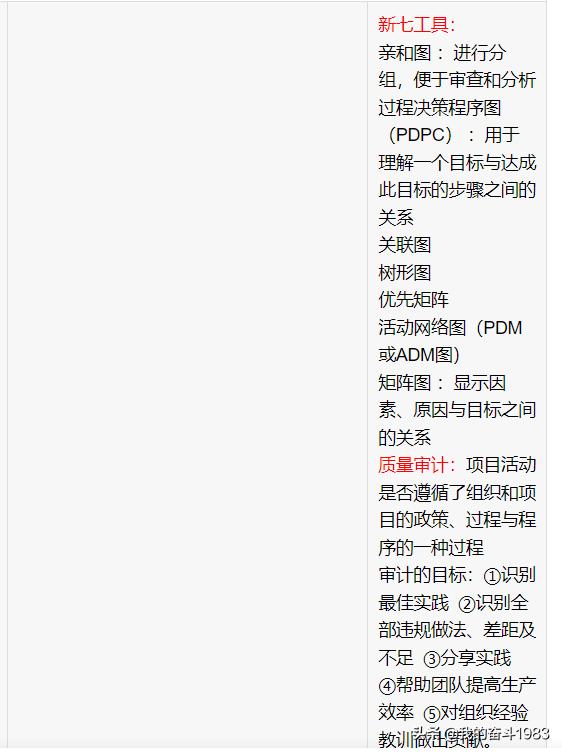 信息系統(tǒng)項目管理師-項目質(zhì)量管理（信息系統(tǒng)項目的質(zhì)量管理）