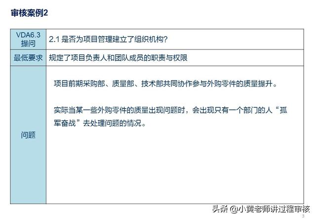 VDA6.3提問(wèn)P2.1解析：項(xiàng)目組織機(jī)構(gòu)的常見(jiàn)問(wèn)題